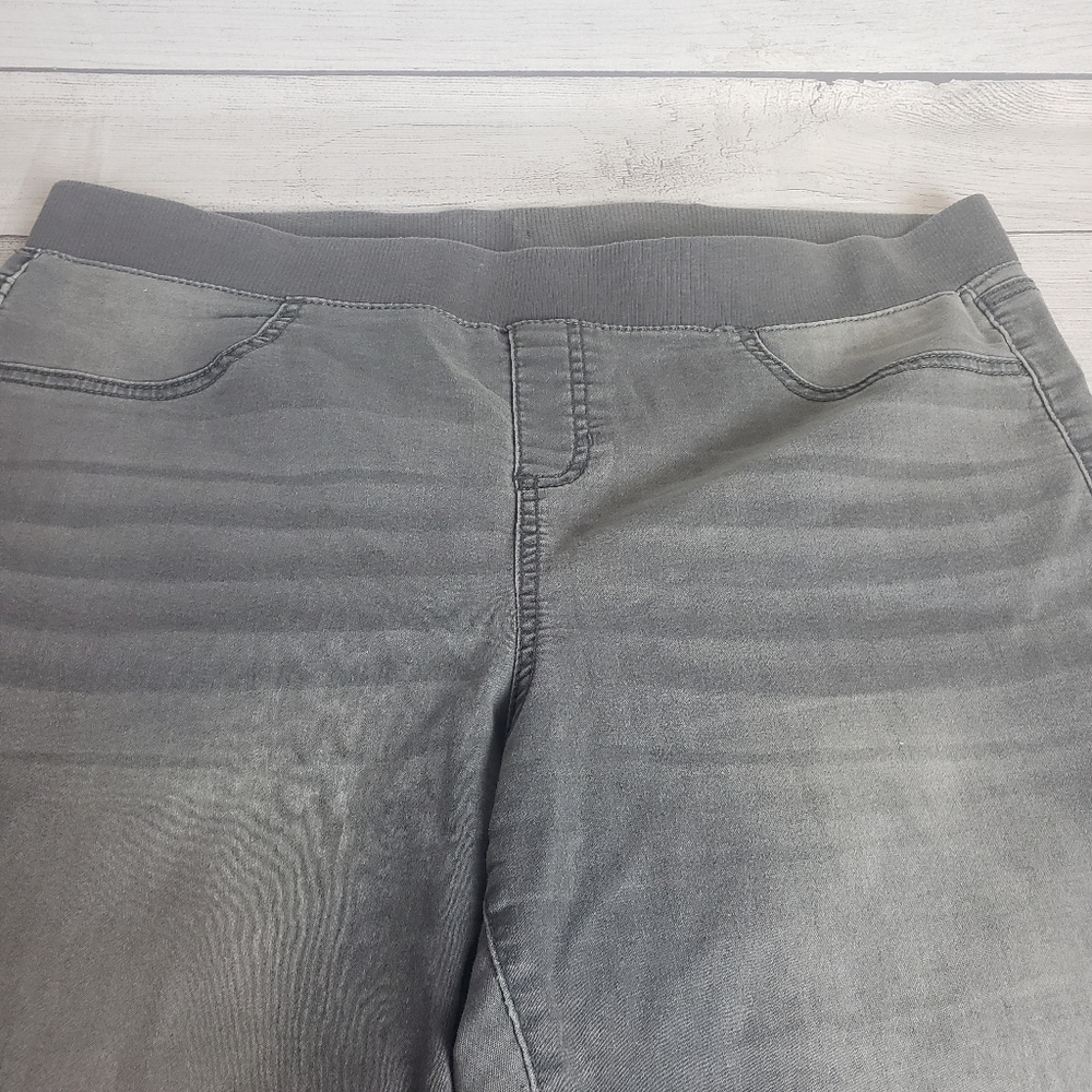 No Boundaries‎ Elastic Waist Gray Jeggings Women's Sz XXL